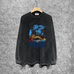 Rhude Black Graphic Men's Shirt